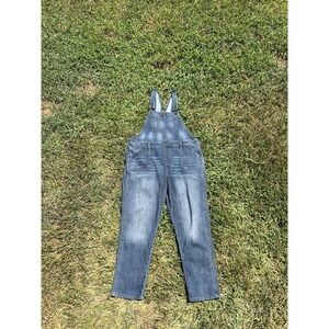 GAP Denim Jean Overalls Womens L Denim Dark Wash